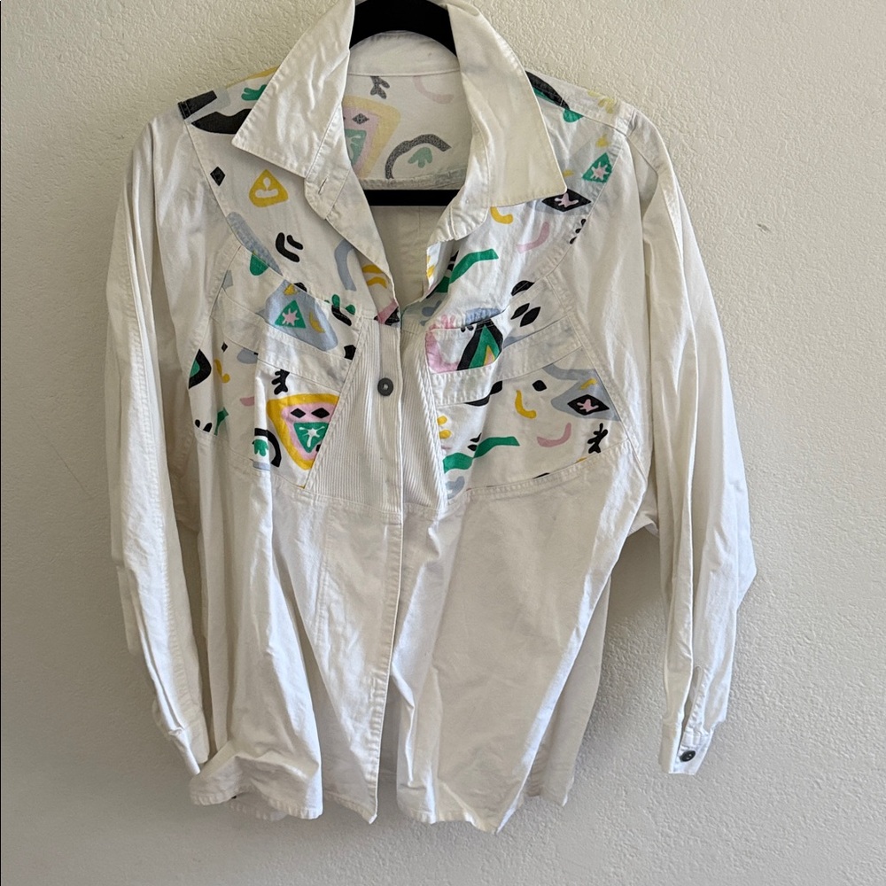 Vintage Abstract Patterned Shirt